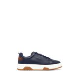 Derimod Erkek Lacivert Bağcıklı Kalın Tabanlı Hakiki Deri Sneaker Kışlık Spor Ayakkabı 25WFD6885FT, 42