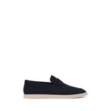 Derimod Erkek Lacivert Nubuk Deri Loafer 26SFD6972V3