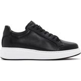 Derimod Erkek Siyah Bağcıklı Deri Sneaker 25SFD610118 - 41
