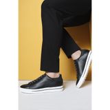 Derimod Erkek Siyah Bağcıklı Deri Sneaker 25SFD650618 - 40