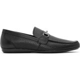 Derimod Erkek Siyah Baskılı Deri Casual Loafer 26SFD600126