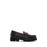 Derimod Flex Kadın Siyah Kalın Tabanlı Deri Ayakkabı Maskülen Loafer 26PFD405018, 37