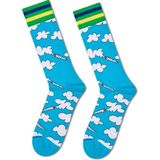 Derimod Happy Socks Erkek Mavi Bulut Desenli Pamuklu Çorap P002753 - 41 - 46