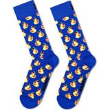 Derimod Happy Socks Erkek Mavi Ördek Desenli Pamuklu Çorap P001826 - 41 - 46