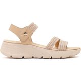 Derimod Kadın Bej Kalın Tabanlı Kumaş Comfort Sandalet 26SFE46426F