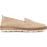 Derimod Kadın Bej Süet Deri Loafer 26PFD501210