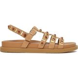 Derimod Kadın Bej Taşlı Süet Sandalet 26SFE481010