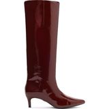 Derimod Kadın Bordo Kısa Ince Topuklu Rugan Çizme WF550003SR