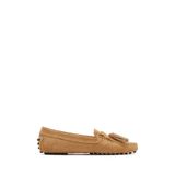 Derimod Kadın Camel Püsküllü Ayakkabı, Süet Deri Loafer 26PFD290510