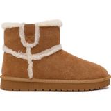 Derimod Kadın Camel Süet Deri Teddy Bot WF565007DS