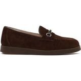 Derimod Kadın Kahverengi Tokalı Süet Deri Comfort Loafer 25AFD154010