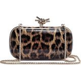 Derimod Kadın Leopar Desenli Uzun Zincir Asklı Mini Kutu Abiye Çanta 26SBD2705W2