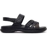 Derimod Kadın Siyah Bantlı Kalın Tabanlı Comfort Sandalet 26SFE463718