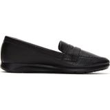 Derimod Kadın Siyah Deri Konfor Loafer 26PFD1501FT