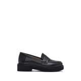 Derimod Kadın Siyah Deri Maskülen Loafer AF200010DV