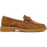 Derimod Kadın Taba Boncuklu Süet Deri Loafer 26PFD510710