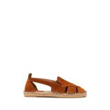 Derimod Kadın Taba Süet Deri Espadril Sandalet 26SFD205410