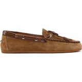 Derimod Kadın Taba Süet Deri Loafer 26PFD552510
