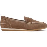 Derimod Kadın Vizon Süet Deri Loafer 26PFD370910