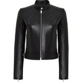 Derimod Missy Kadın Siyah Kısa Deri Ceket 25SGE53081M - 2XL