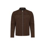 Derimod Neymar Erkek Kestane Hakim Yaka Slim-Fit Süet Deri Ceket 25SGD640210