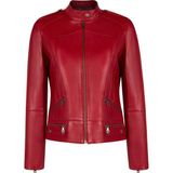 Derimod Nora Kadın Kırmızı Kısa Deri Ceket 25WGE5601R3 - XL