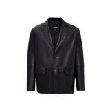 Derimod Rodrygo Erkek Siyah Blazer Deri Ceket 25WGD6565U4