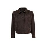 Derimod Sandiego Kadın Kahverengi Oversize Süet Deri Ceket 26SGD565810