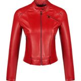 Derimod Sonia Kadın Kırmızı Kısa Deri Ceket 26SGE5913R3 - 2XL