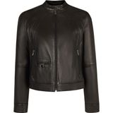 Derimod Victoria Kadın Siyah Kısa Deri Ceket 26WGD5711U4 - XL