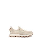 Derimod Zero Erkek Bej Bağcıklı Kalın Tabanlı Kumaş Sneaker 25SFD69406F