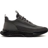 Derimod Zero Erkek Gri Kalın Tabanlı Bağcıklı Kumaş Sneaker 25WFD69106F