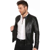 Derimont Deri Erkek Deri Mont Klasik Slim Fit Dar Kalıp - Renkli