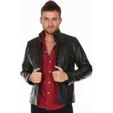Derimont Deri Erkek Dikiş Model Casual Deri Mont - 2XL - Renkli