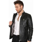 Derimont Deri Erkek Düz Model Casual Deri Mont - Renkli