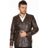 Derimont Deri Erkek Micheal Casual Deri Mont - 2XL - Renkli