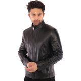 Derimont Deri Matias Siyah Erkek Ceket - 2XL