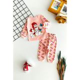 Derin Bebe Neşeli Bebekler Baby Kardan Adamlı Baby Du& Baby Daisy DuBaskılı Pijama Takım Somon - 3 - 6 Ay