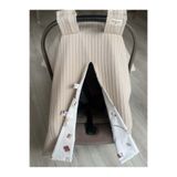 Derin Boutique Shop Bej Örgü Harry Potter Poplin Çift Yönlü Puset Örtüsü