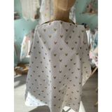 Derin Boutique Shop Gold Mickey Desenli Poplin Emzirme Önlüğü - 80 x 100 cm - Beyaz