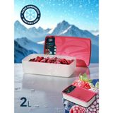 Derin Dondurucu Saklama Kabı - Pembe - 2 L - Yüksek Kalite - Bpa Içermez - No Frost
