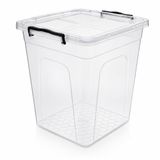 Derin Erzak Saklama Kabı Kapaklı, Kilitli Klipsli Saklama Kutusu, BPA Free, Çok Amaçlı Kiler, Mutfak ve Ev Düzenleme Kutusu, Şeffaf Plastik Organizer, 7,5 Litre