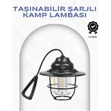 Derin Stok Geometrik Tasarımlı Kamp Lambası – Type-C Şarj, Ayarlanabilir Parlaklık
