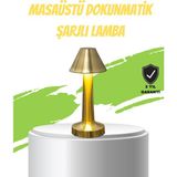 Derin Stok LED Masa Lambası 3 Renk Ayarlı Şarjlı Kablosuz Tasarım