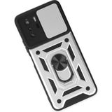 Derin Stok Poco X3 Gt Kılıf Pars Lens Yüzüklü Silikon - Gümüş