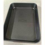 Derin Teflon Fırın Tepsisi 37X27 Cm, Dayanıklı ve Kullanışlı Mutfak Gereci - Seçenek 1 - Antrasit