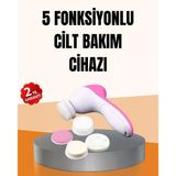 Derin Temizleme Masaj İçin 5 Başlıklı Yüz Cilt Bakım Aleti