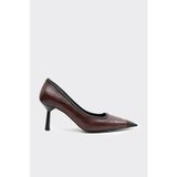 Derinet Alba Topuklu Stiletto - Bordo Croco