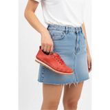 Deripabuc DP16-0062 Hakiki Deri Kırmızı Kadın Casual Ayakkabı