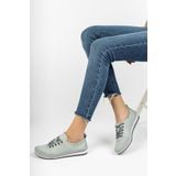 Deripabuc DP16-0062 Hakiki Deri Mavi Kadın Casual Ayakkabı